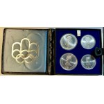 Kanada, 5 dolarów oraz 10 dolarów 1976, XXI IO w Montrealu, zestaw 4 sztuki monet