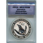 Australia, 1 dolar 1992, Kookaburra, ANACS MS70 DCAM