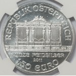 Austria, 1,5 euro 2011, Filharmonia, NGC MS69