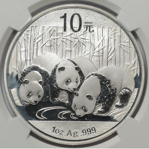 Chiny, 10 yen 2013 PANDA - NGC MS69
