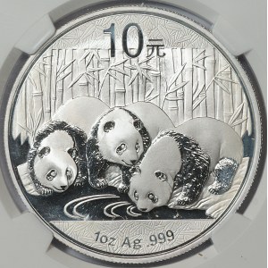 Chiny, 10 yen 2013 PANDA - NGC MS69