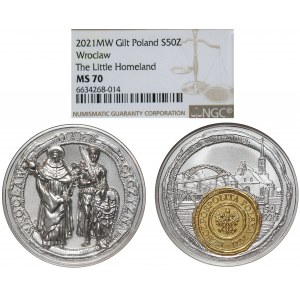 50 złotych 2021, Wrocław Mała Ojczyzna - NGC MS70