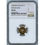 2 złote 2009 miniatura - NGC MS68