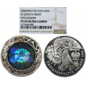 20 złotych 2006 Noc świętojańska - NGC PF69 ULTRA CAMEO