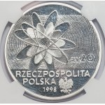 20 złotych 1998 Polon i Rad - NGC PF70 ULTRA CAMEO