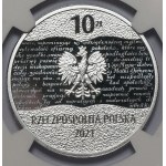 10 złotych 2021r. Konstytucja Marcowa - NGC PF70 ULTRA CAMEO