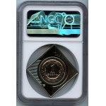 1 złoty 2005 SREBRNA KLIPA, Dziesięć lat obiegu - NGC MS67