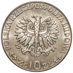 PRL, 10 złotych 1971 FAO Fiat Panis, PRÓBA
