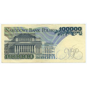 100.000 złotych 1990 - seria BH - Rzadkość (L7)