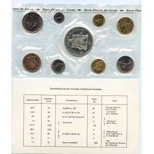 Francja - Zestaw rocznika 1974 (9 szt.)