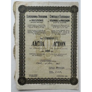 Elektrownia Okręgowa w Pruszkowie S.A., 100 złotych 1929
