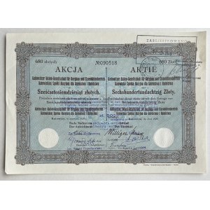 Katowicka S.A. dla Górnictwa i Hutnictwa, 680 złotych 1929