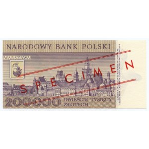 200.000 złotych 1989 - seria A 0000000 - WZÓR No 0647*