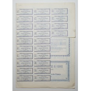 BELGIA, Trefileries, Pointeries & Clouteries de Varsovie, 500 franków