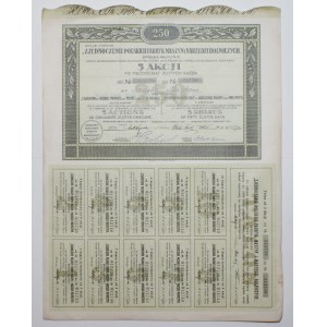 Zjednoczenie Polskich Fabryk Maszyn i Narzędzi Rolniczych, 250 złotych 1921, Imienna