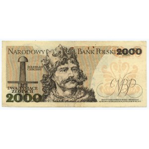 2.000 złotych 1977 - Ekstremalnie Rzadka seria G (L8)