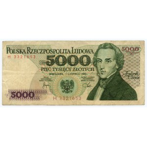 5.000 złotych 1982 - seria H - Rzadkość (L8)
