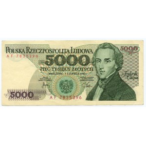 5.000 złotych 1982 - seria AF - Wyjątkowo rzadkie (L8)
