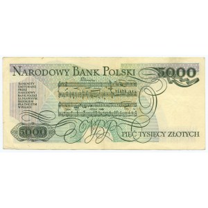 5.000 złotych 1982 - seria AF - Wyjątkowo rzadkie (L8)