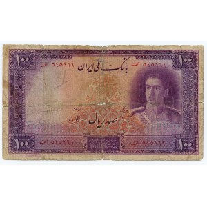Iran, 100 rials 1944, rzadki