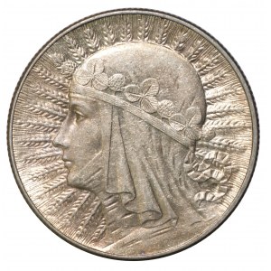 II RP, 5 złotych 1933 Głowa kobiety