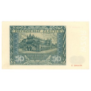 50 złotych 1941 - seria E - WZÓR