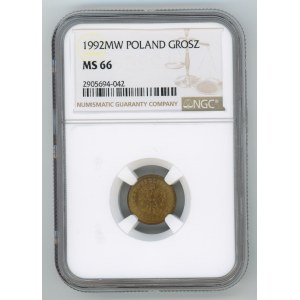 Third Republic, 1 penny 1992 - NGC MS66