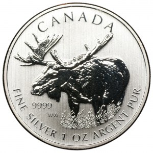 KANADA 5 Dolarów 2012, Dzika przyroda Kanady - łoś