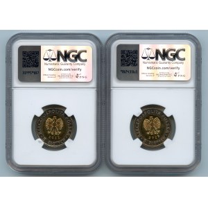 III RP, 5 zl. 2023 , 2022 - NGC MS66 - sada 2 mincí