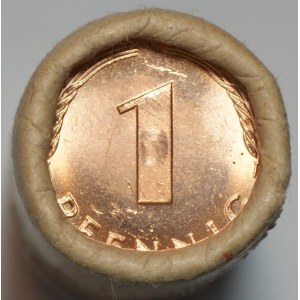 Niemcy, 1 Pfennig 1995r F - wartość 0,5 marki