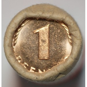 Niemcy, 1 Pfennig 1994r - wartość 0,5 marki
