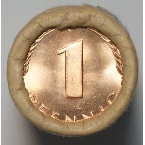 Niemcy, 1 Pfennig 1994r D - wartość 0,5 marki