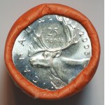 Kanada, 25 centów 2005 Karibu - Rolka Bankowa o wartość 10 $
