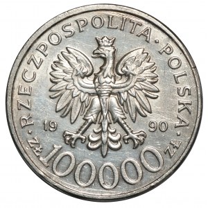 III RP, 100 000 PLN 1990 Solidarita - typ B