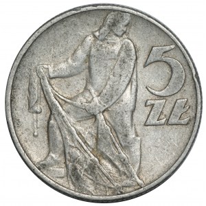 PRL, 5 zlotých 1974 Rybak - twist