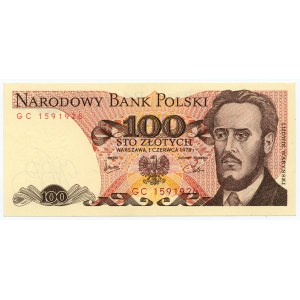 100 złotych 1979 - seria GC