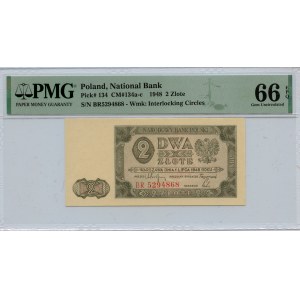 2 zlaté 1948 - série BR - PMG 66 EPQ