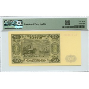 50 zlotých 1948 - série EL - PMG 67