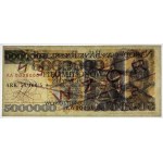 5.000.000 złotych 1995 - REPLIKA - seria AA 0000000, ark 54/100/5, WZÓR/SPECIMEN