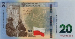 20 PLN 2024, Warsaw Uprising