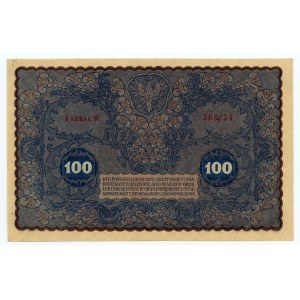 100 polských marek 1919 - 1. série W