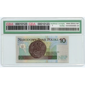 10 zlotých 1994 - Série KH 0884879 - GDA 66 EPQ