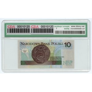 10 zlotých 1994 - Série KI 4196913 - GDA 67 EPQ