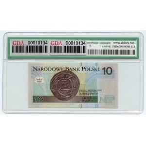 10 złotych 1994 - seria zastępcza YD 1739122 - GDA 68 EPQ