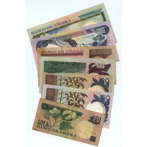 Angola, 20, 50, 100, 500 a 1000 escudos (1972-1973), sada 7 bankovek