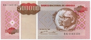 Angola 1995 bankovka 500000