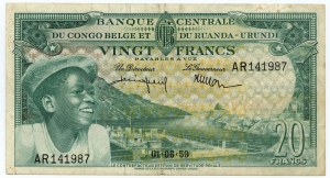 Congo - 20 francs 1959