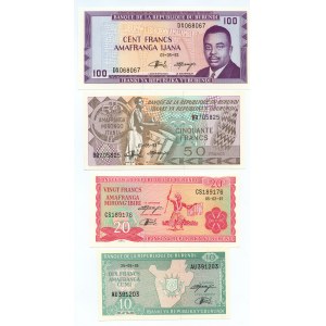 Afryka - banknoty zestaw 4 sztuk