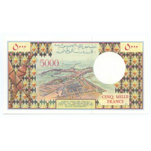 Afrika - Džibutská republika 5000 franků