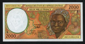 Africa - Bank of Central African States - 2,000 Francs.